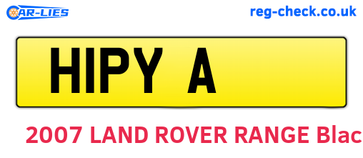 H1PYA are the vehicle registration plates.