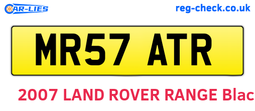 MR57ATR are the vehicle registration plates.