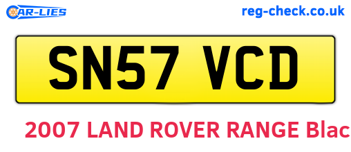 SN57VCD are the vehicle registration plates.