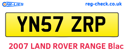 YN57ZRP are the vehicle registration plates.