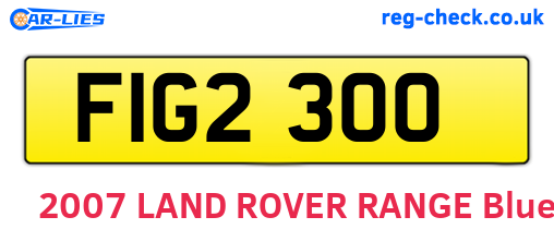 FIG2300 are the vehicle registration plates.