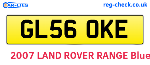 GL56OKE are the vehicle registration plates.