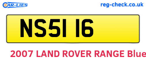 NS5116 are the vehicle registration plates.