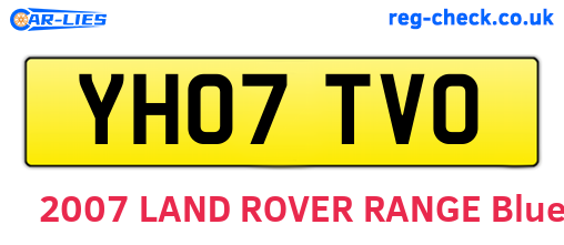 YH07TVO are the vehicle registration plates.