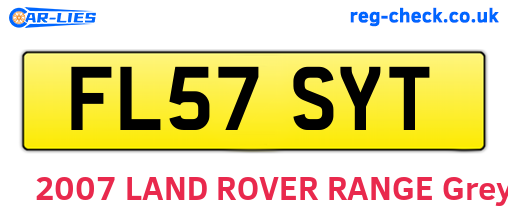 FL57SYT are the vehicle registration plates.