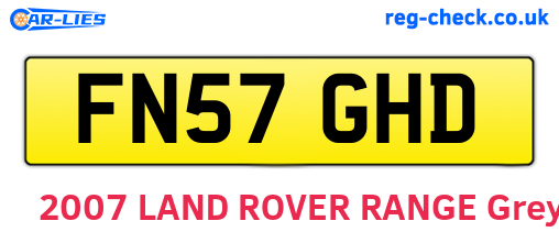 FN57GHD are the vehicle registration plates.