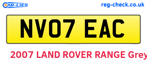 NV07EAC are the vehicle registration plates.