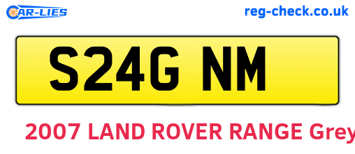 S24GNM are the vehicle registration plates.