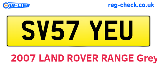 SV57YEU are the vehicle registration plates.