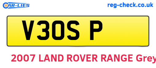V3OSP are the vehicle registration plates.