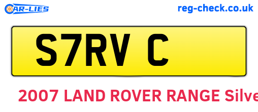 S7RVC are the vehicle registration plates.