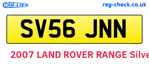 SV56JNN are the vehicle registration plates.