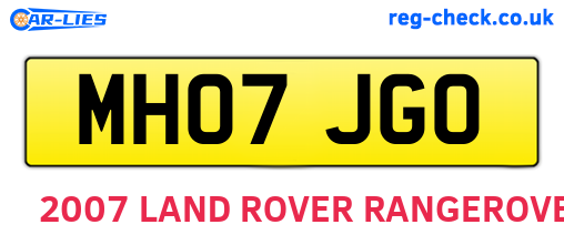 MH07JGO are the vehicle registration plates.