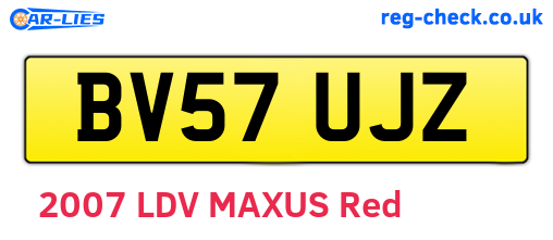 BV57UJZ are the vehicle registration plates.