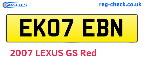 EK07EBN are the vehicle registration plates.