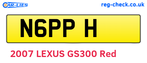 N6PPH are the vehicle registration plates.