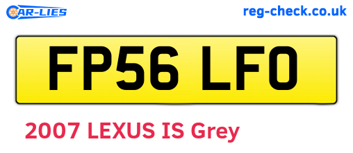 FP56LFO are the vehicle registration plates.
