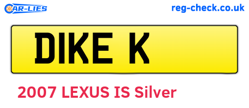 D1KEK are the vehicle registration plates.