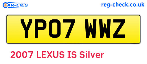 YP07WWZ are the vehicle registration plates.