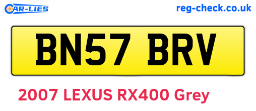 BN57BRV are the vehicle registration plates.