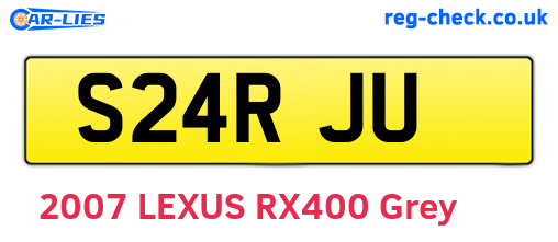 S24RJU are the vehicle registration plates.
