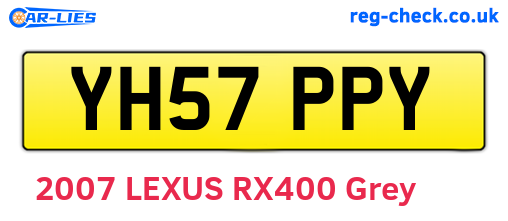 YH57PPY are the vehicle registration plates.