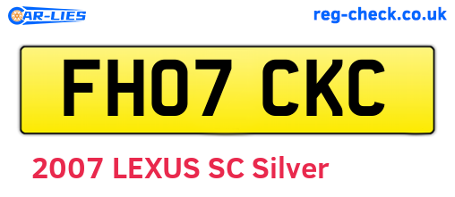 FH07CKC are the vehicle registration plates.