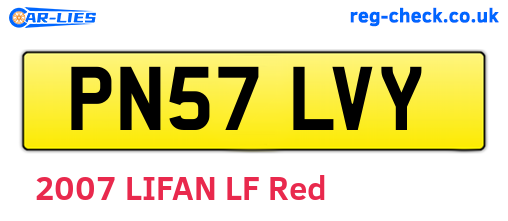 PN57LVY are the vehicle registration plates.