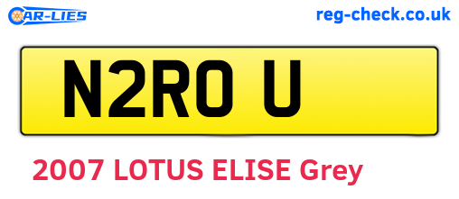 N2ROU are the vehicle registration plates.