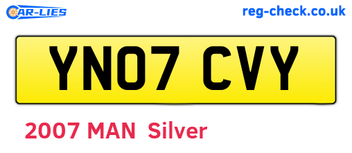 YN07CVY are the vehicle registration plates.