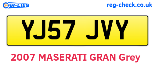 YJ57JVY are the vehicle registration plates.