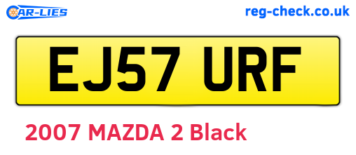 EJ57URF are the vehicle registration plates.
