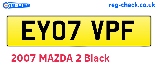 EY07VPF are the vehicle registration plates.