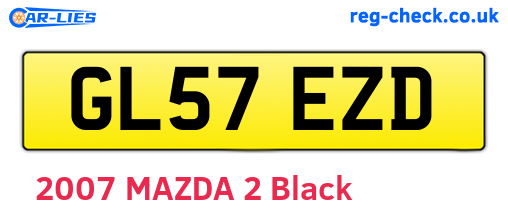 GL57EZD are the vehicle registration plates.