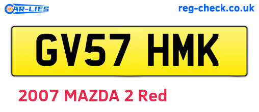 GV57HMK are the vehicle registration plates.