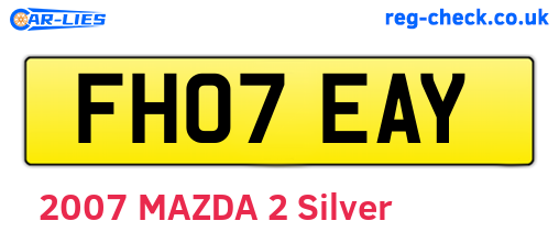 FH07EAY are the vehicle registration plates.