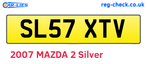 SL57XTV are the vehicle registration plates.