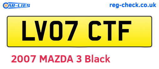 LV07CTF are the vehicle registration plates.