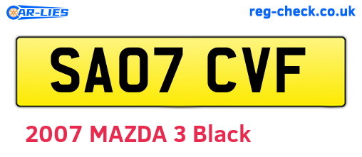 SA07CVF are the vehicle registration plates.