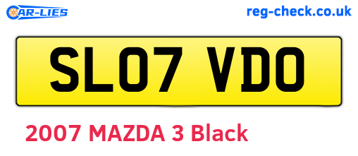 SL07VDO are the vehicle registration plates.