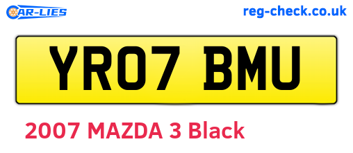 YR07BMU are the vehicle registration plates.
