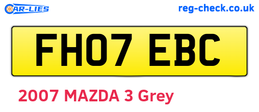 FH07EBC are the vehicle registration plates.