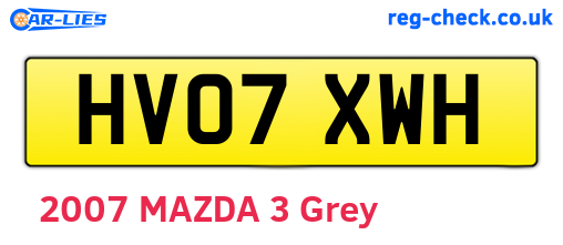 HV07XWH are the vehicle registration plates.