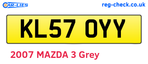 KL57OYY are the vehicle registration plates.