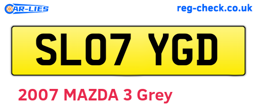 SL07YGD are the vehicle registration plates.