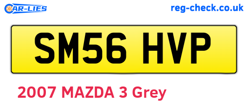 SM56HVP are the vehicle registration plates.