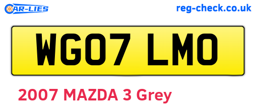 WG07LMO are the vehicle registration plates.
