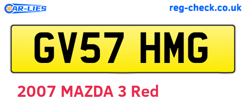 GV57HMG are the vehicle registration plates.