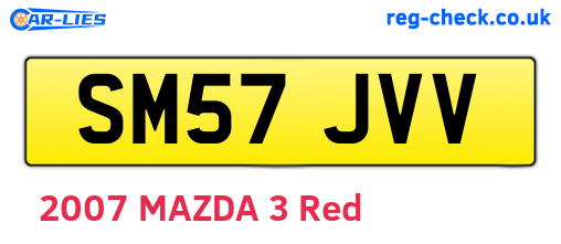 SM57JVV are the vehicle registration plates.