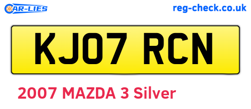 KJ07RCN are the vehicle registration plates.